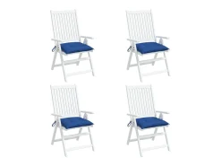 Cojines de palets de jardín 4 unidades tela Oxford azul 50x50x7 cm