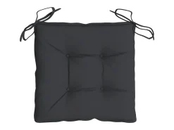 Cojines de palets de jardín 4 unidades tela Oxford negro 50x50x7 cm