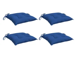 Cojines de palets de jardín 4 uds tela Oxford azul 50x50x7 cm ES798667