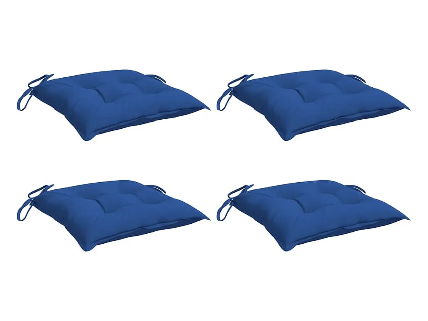 Cojines de palets de jardín 4 uds tela Oxford azul 50x50x7 cm ES798667