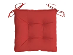 Cojines de palets de jardín 4 unidades tela Oxford rojo 50x50x7 cm