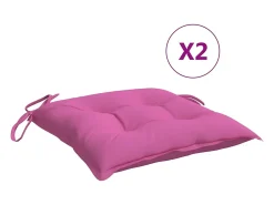 Cojines de silla 6 unidades tela Oxford rosa 50x50x7 cm