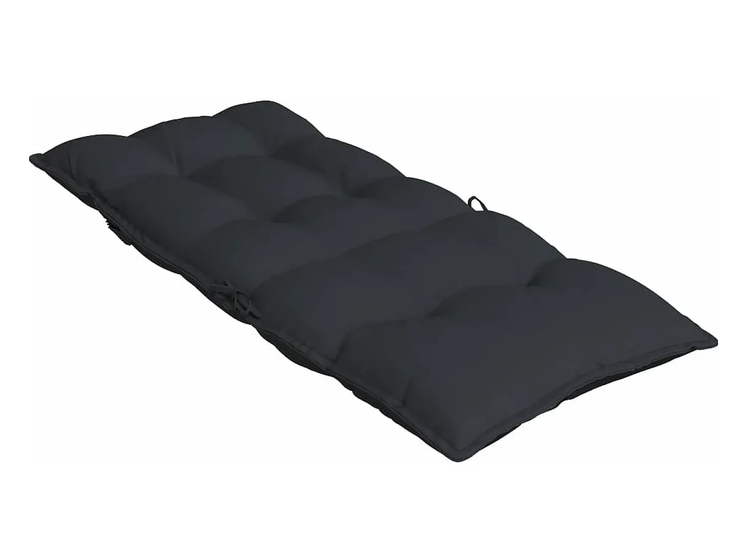 Cojines de silla con respaldo alto 2 unidades tela Oxford negro