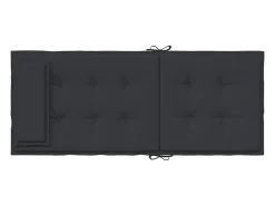 Cojines de silla con respaldo alto 2 unidades tela Oxford negro