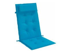Cojines de silla con respaldo alto 2 unidades tela Oxford azul claro