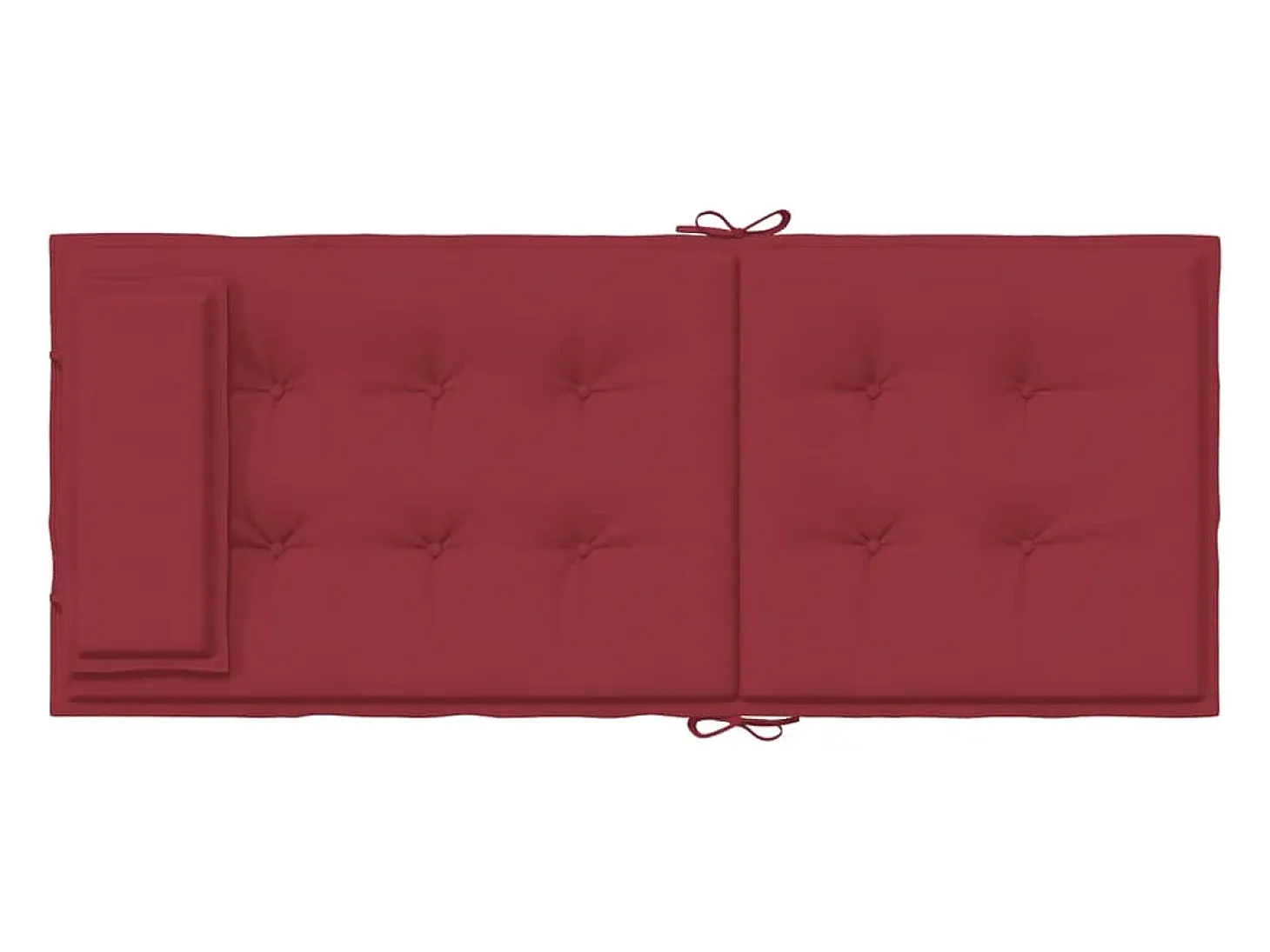 Cojines de silla con respaldo alto 6 unidades tela Oxford rojo tinto
