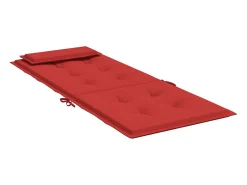 Cojines de silla con respaldo alto 6 unidades tela Oxford rojo