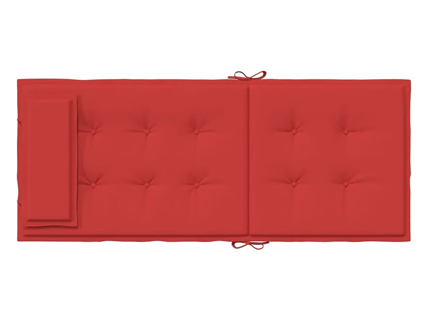 Cojines de silla con respaldo alto 6 unidades tela Oxford rojo