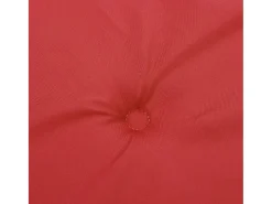 Cojines de silla con respaldo alto 6 unidades tela Oxford rojo