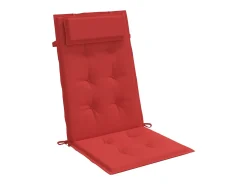 Cojines de silla con respaldo alto 6 unidades tela Oxford rojo