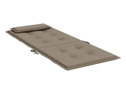 Cojines de silla con respaldo alto 6 unidades tela Oxford gris taupe