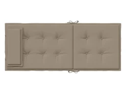 Cojines de silla con respaldo alto 4 unidades tela Oxford gris taupe