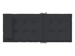 Cojines de silla con respaldo alto 4 unidades tela Oxford negro