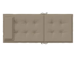 Cojines de silla con respaldo alto 2 unidades tela Oxford gris taupe