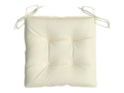 Cojines de silla de jardín 4 unidades tela Oxford crema 50x50x7 cm