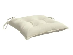 Cojines de silla de jardín 4 unidades tela Oxford crema 40x40x7 cm