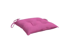 Cojines de silla de jardín 4 unidades tela Oxford rosa 50x50x7 cm