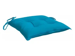 Cojines de silla de jardín 4 unidades tela Oxford azul 40x40x7 cm