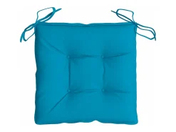 Cojines de silla de jardín 4 unidades tela Oxford azul 40x40x7 cm
