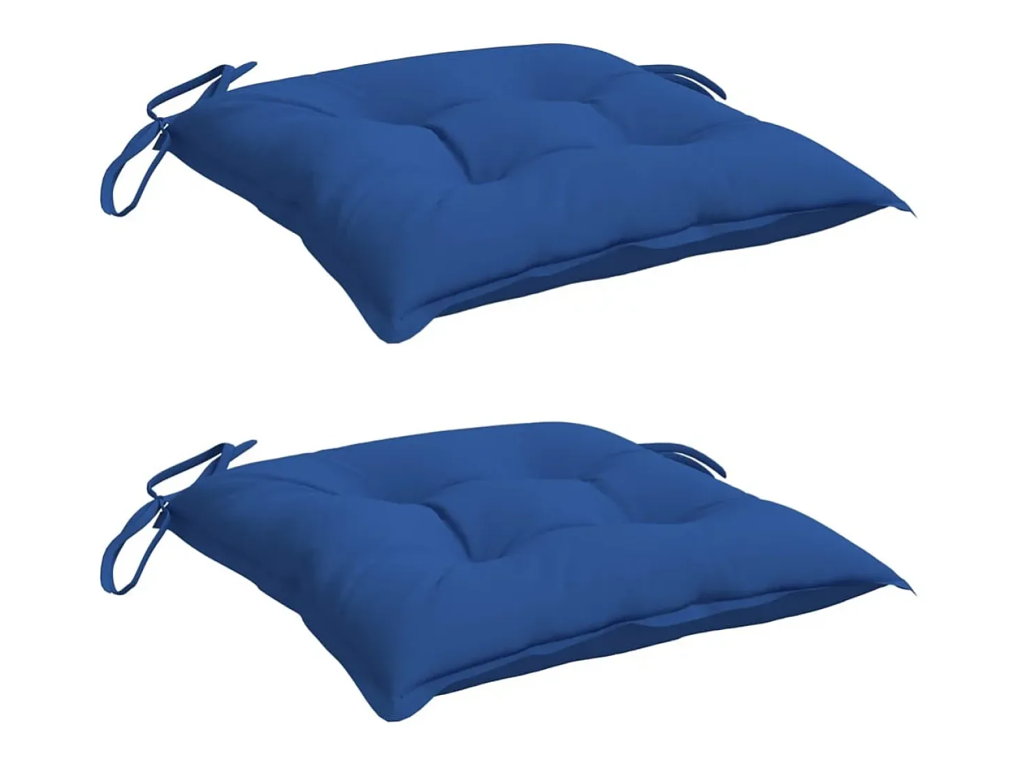 Cojines de silla de jardín 2 unidades tela Oxford azul 40x40x7 cm
