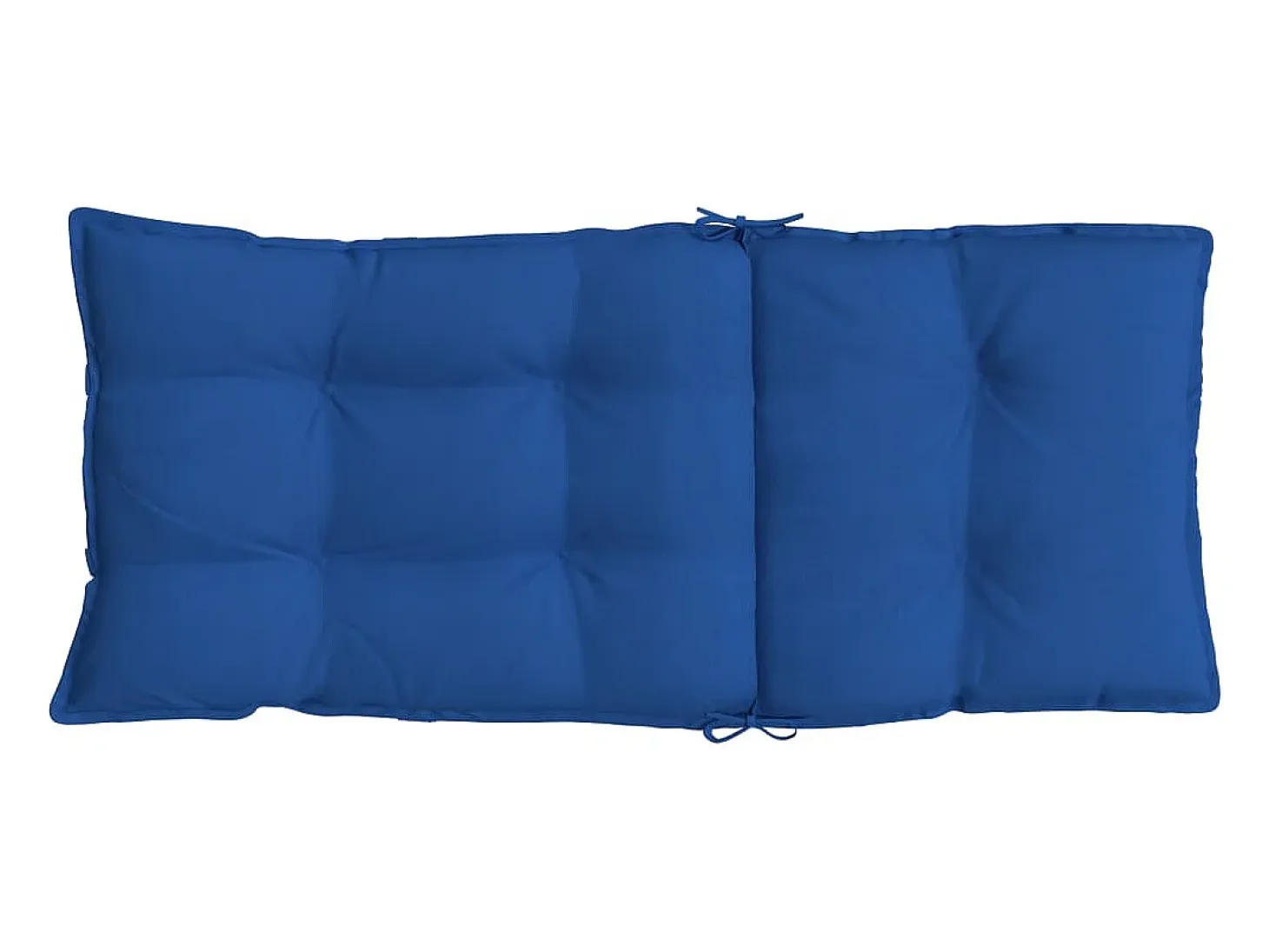 Cojines de silla respaldo alto 2 unidades tela Oxford azul klein
