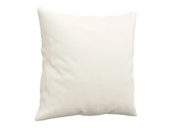 Cojines decorativos 2 uds cuero sintético crema 40x40 cm ES484694