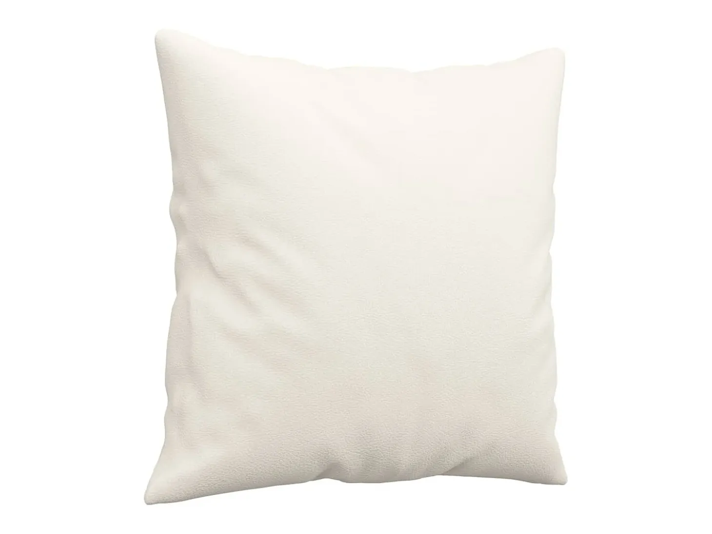 Cojines decorativos 2 uds cuero sintético crema 40x40 cm ES484694