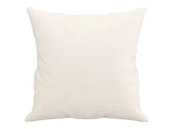 Cojines decorativos 2 uds cuero sintético crema 40x40 cm ES484694