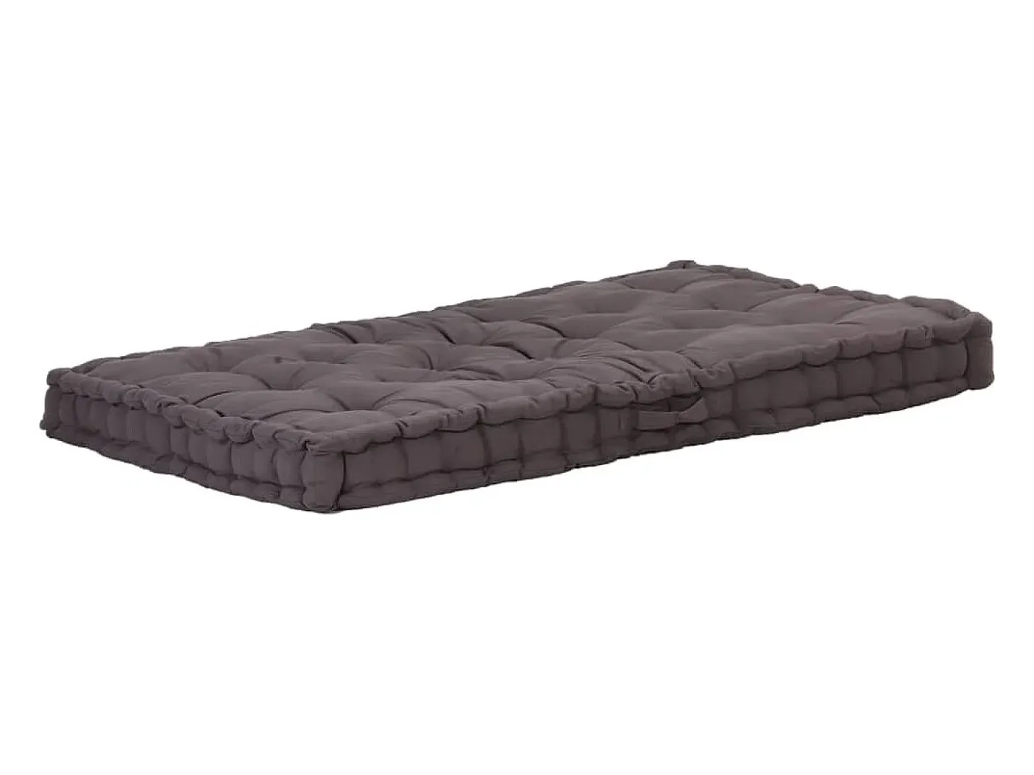 Cojines para muebles de palets 2 unidades algodón antracita