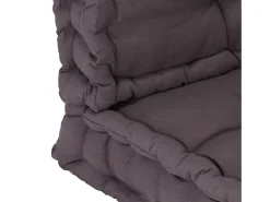Cojines para muebles de palets 2 unidades algodón antracita