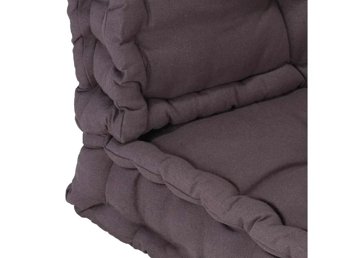 Cojines para muebles de palets 2 unidades algodón antracita