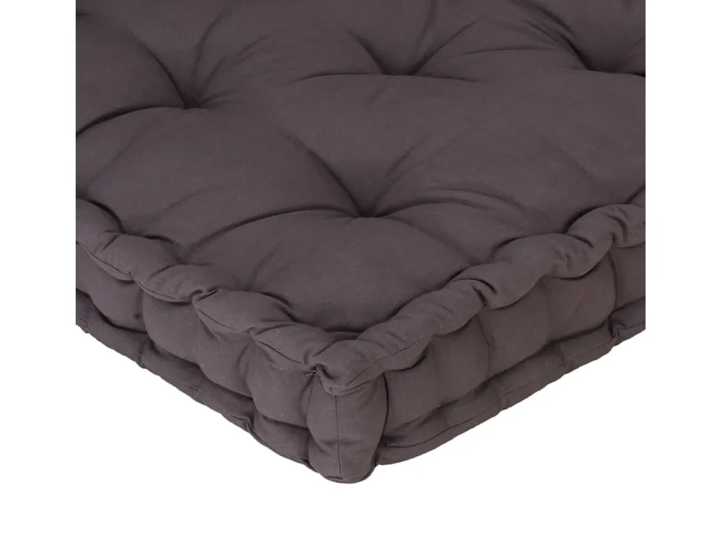 Cojines para muebles de palets 2 unidades algodón antracita