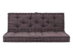 Cojines para muebles de palets 2 unidades algodón antracita
