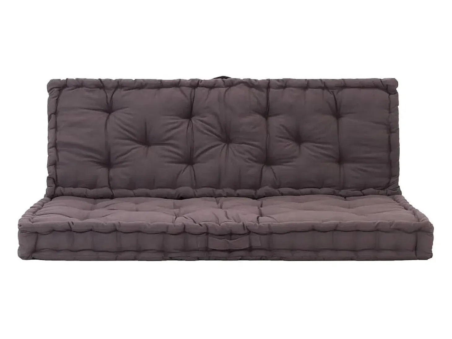 Cojines para muebles de palets 2 unidades algodón antracita