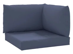 Cojines para muebles de palets 3 uds tela Oxford azul marino ES382929