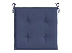Cojines para muebles palets 4 unidades tela azul marino 50x50x3 cm