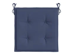 Cojines para muebles palets 2 unidades tela azul marino 40x40x3 cm