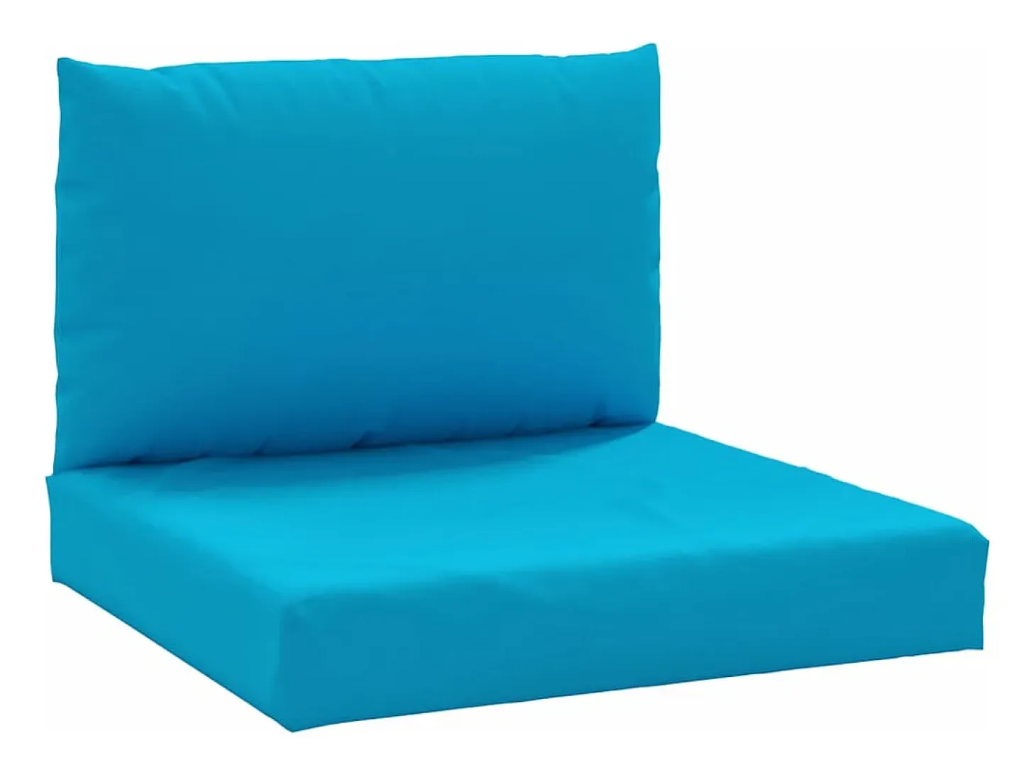 Cojines para palets 2 unidades tela Oxford azul claro ES812379