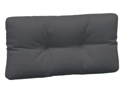 Cojines para palets 5 unidades tela gris antracita