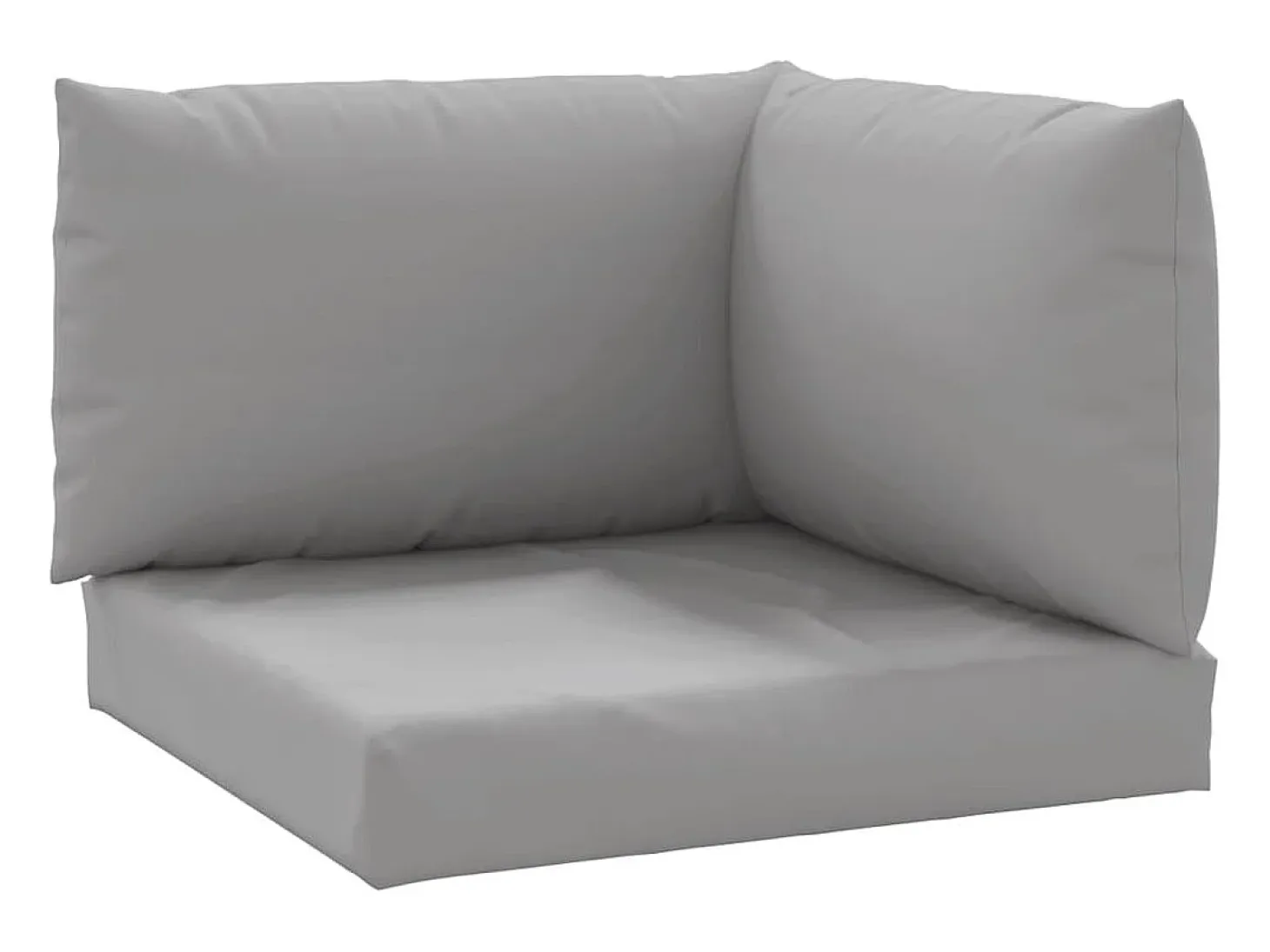 Cojines para palets 3 unidades tela Oxford gris ES479041