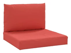 Cojines para palets 2 unidades tela Oxford rojo