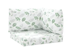 Cojines para palets 3 unidades tela Oxford estampado de hojas ES897993