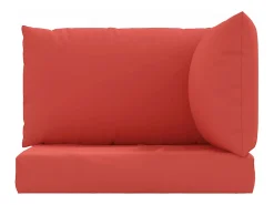 Cojines para palets 3 unidades tela Oxford rojo