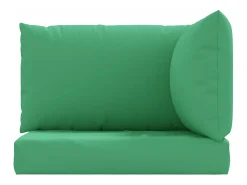 Cojines para palets 3 unidades tela Oxford verde