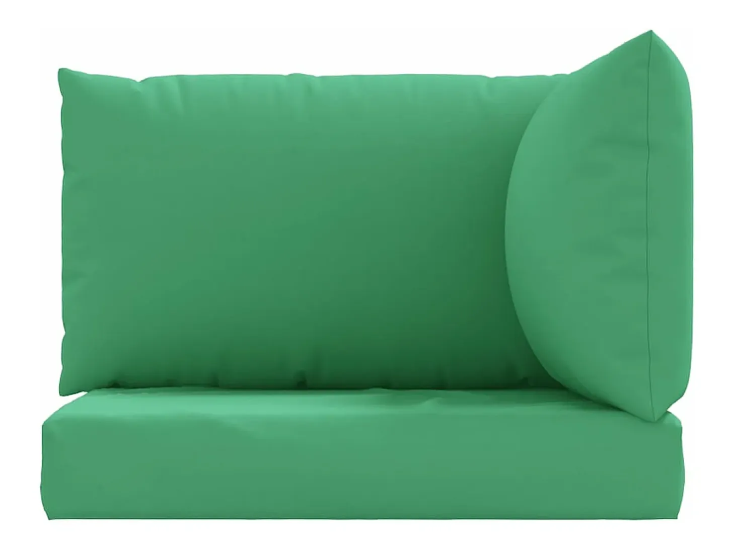 Cojines para palets 3 unidades tela Oxford verde