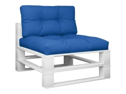 Cojines para palets 2 unidades tela azul royal ES560048
