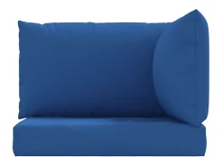 Cojines para palets 3 unidades tela Oxford azul