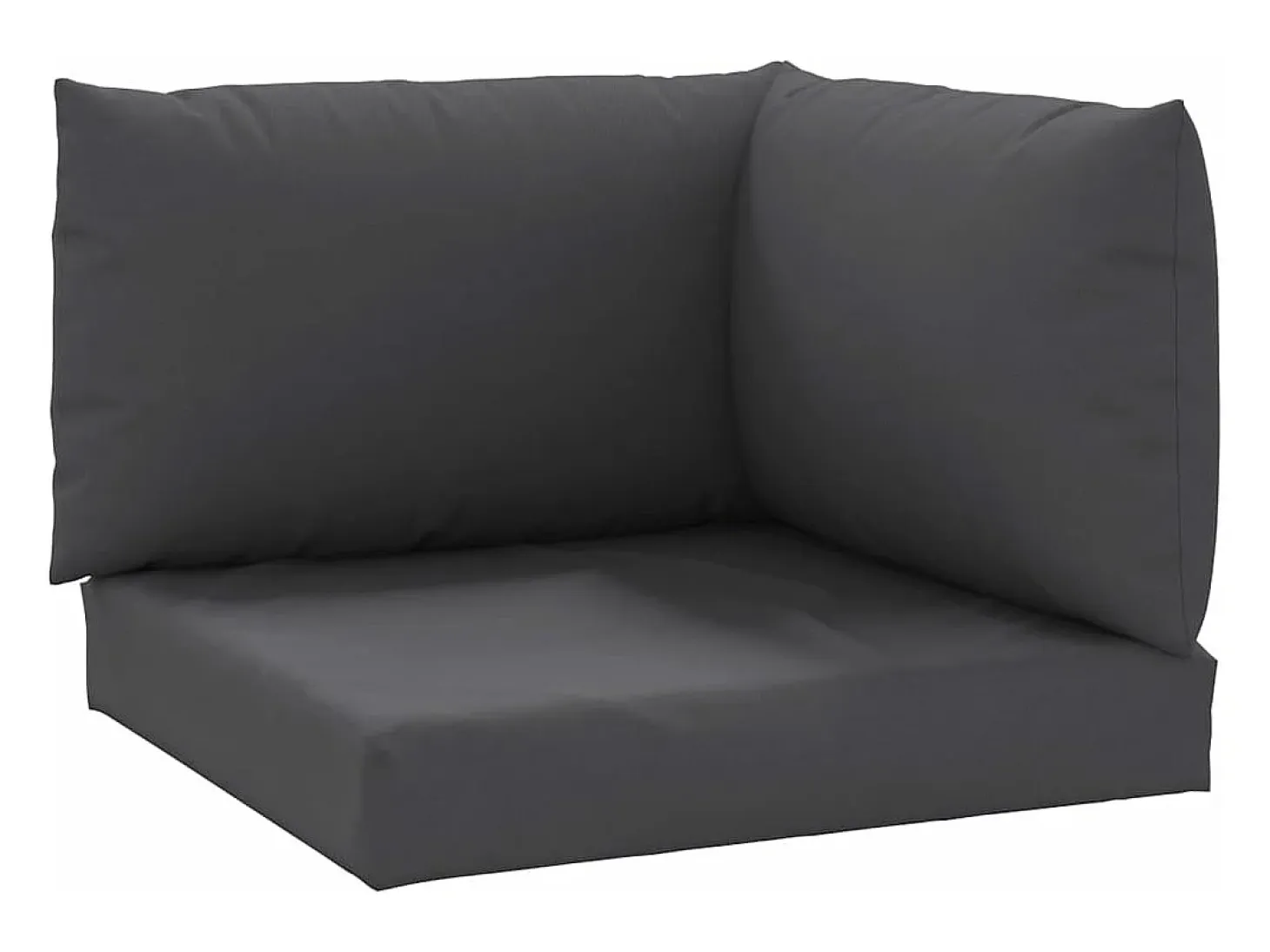Cojines para palets 3 unidades tela Oxford gris antracita