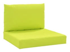Cojines para palets 2 unidades tela Oxford verde claro