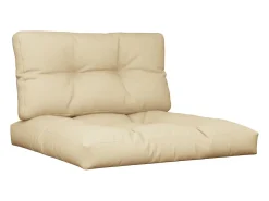 Cojines para palets 2 unidades tela beige ES286664